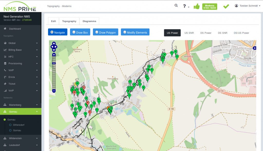 screenshot nms prime detect app - map