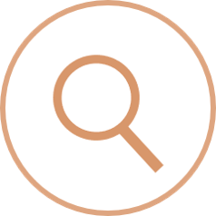 schematic magnifying glass