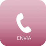 telephone handset with "Envia" writing below