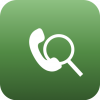 voip monitoring_app_icon telephone handset with magnifying glass